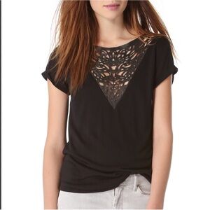 [Townsen] Lamb Leather Cutout Double-V Soft Model Top